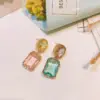 Wholesale European And American Baroque Earrings Designer Color Copper Earrings