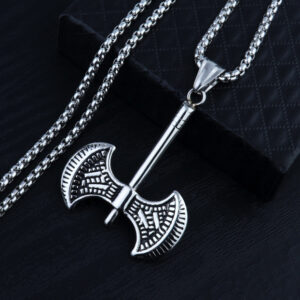 Double Axe + titanium steel chain