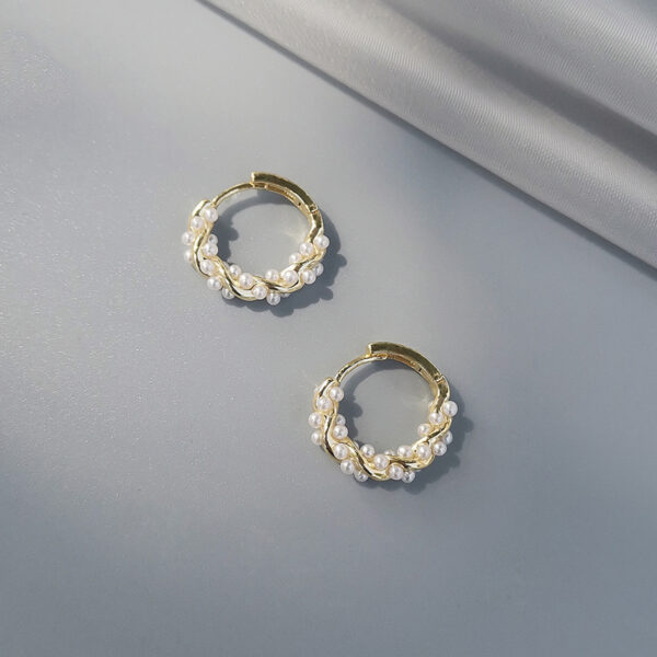 Wholesale 2023 New Pearl Earrings Irregular Temperament Earrings Internet Celebrity Trendy Earrings Small and Exquisite Earrings Women's Trend