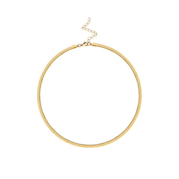 Wholesale Simple Style U Shape Titanium Steel Plating Necklace