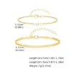 Wholesale Valentine's Day Jewelry 201 Stainless Steel Imitation Gold Plated Heart-Shaped Zircon Couple Bracelet Two-Piece Set Waterproof Non-Fading Cuban Chain