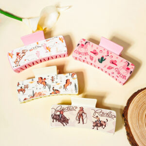 Wholesale Western cowboy print leather grabber