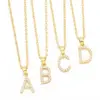 Wholesale Simple Style Letter Copper Inlay Anti-pearl Necklace