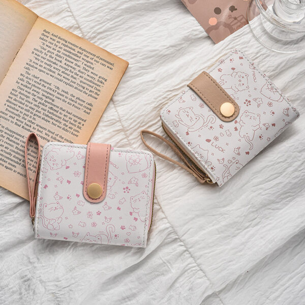 Wholesale Simple cute kitten buckle multifunctional wallet