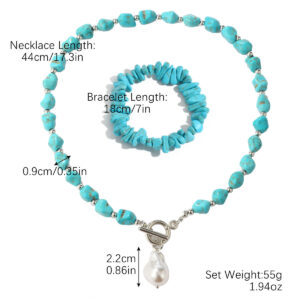 N2203-17t2 bracelet necklace set