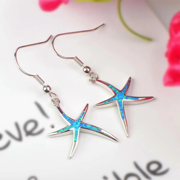 Wholesale AliExpress Hot Elegant Sexy Elongated Starfish Earrings Painted Oil Imitation Opel Women Earrings Women Earrings
