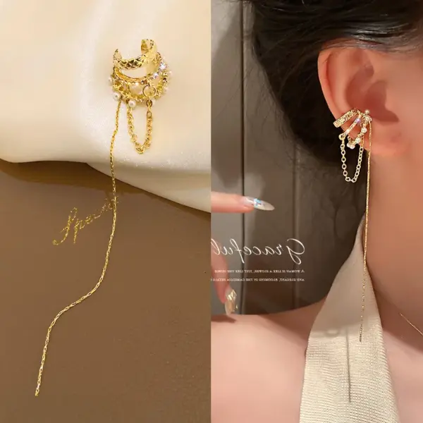 Wholesale Fashion Geometric Copper Plating Zircon Earrings 1 Pair