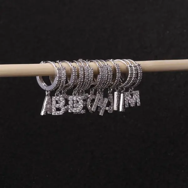 Wholesale Letter Word Copper Ethnic Style Earrings