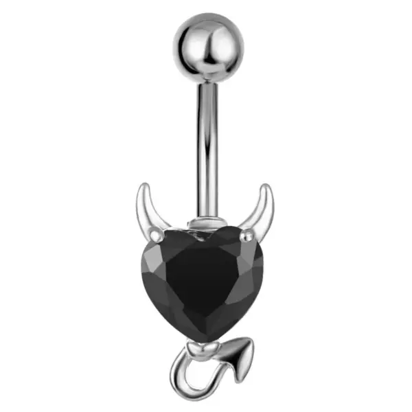 Belly Rings Fashion Heart Metal Plating