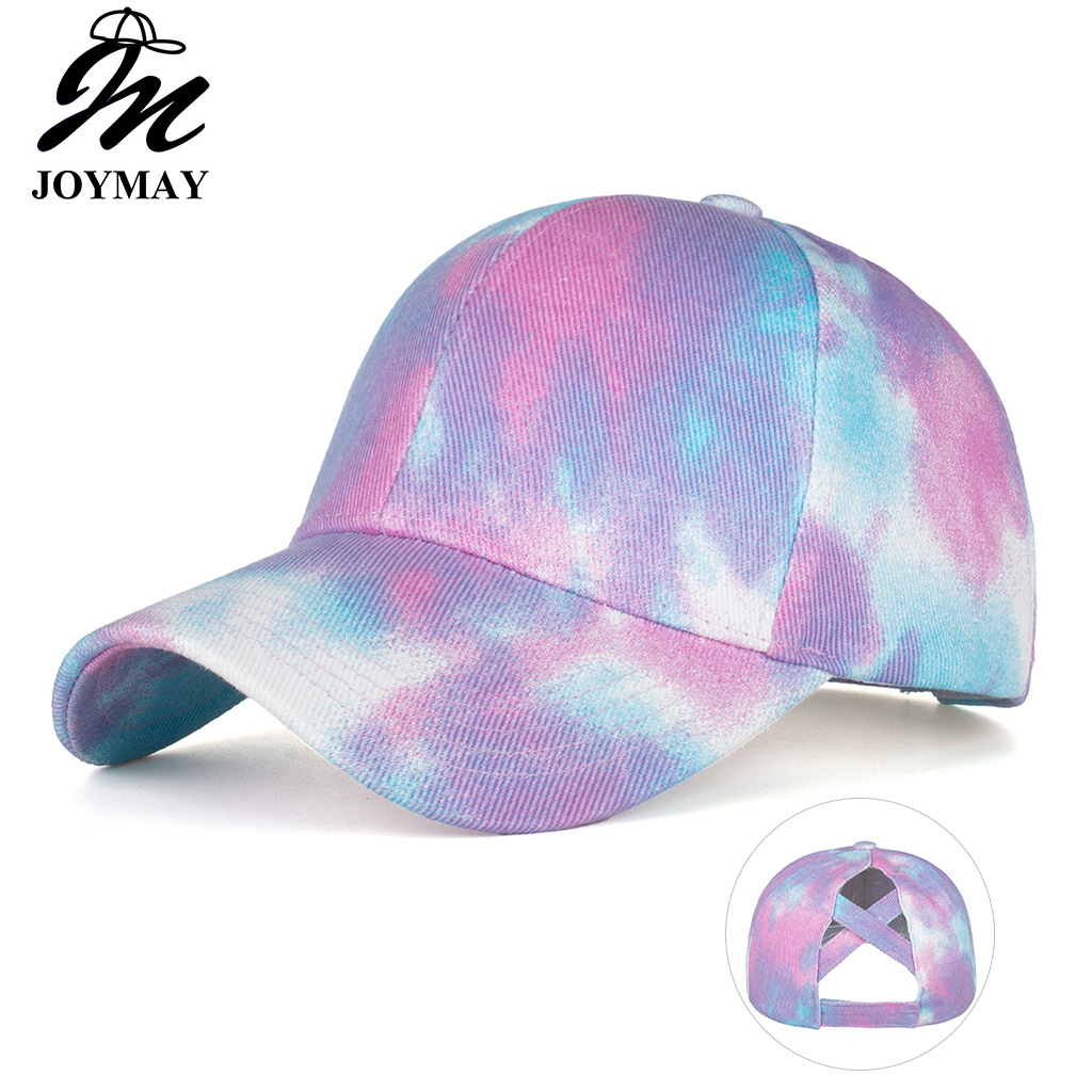 Wholesale Spring and Autumn New Tie-Dye Cross Baseball Cap for Men and Women Cole Cap Casual Trendy Cap B747