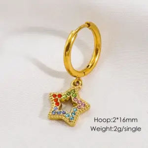 Colorful Crystals Five-Pointed Star