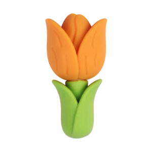 Waxy yellow 3d tulip