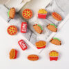 Wholesale 3D French Fry Silicone Beads Straight Hole DIY Beads