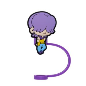 099-07 Purple / 8mm silicone straw cap