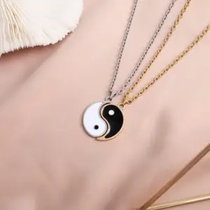 Wholesale New Wax Rope Stainless Steel Chain Necklace Pendant Jewelry Wholesale