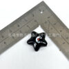 Wholesale Through-hole solid color facial expression print five-pointed star bead