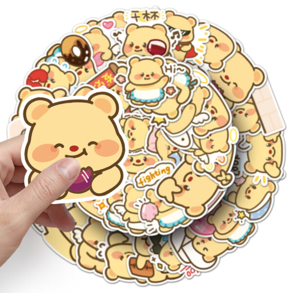 Wholesale 50pcs Bear Graffiti Stickers Cartoon Cute Stickers OLY Exclusive