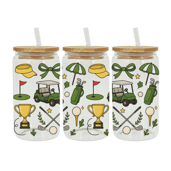 Wholesale Uv Transfer Sticker Glass Cup Crystal Label Crystal Sticker Cross-Border Exclusive for 16oz Glass Cup Special Sticker 23Cmx11Cm