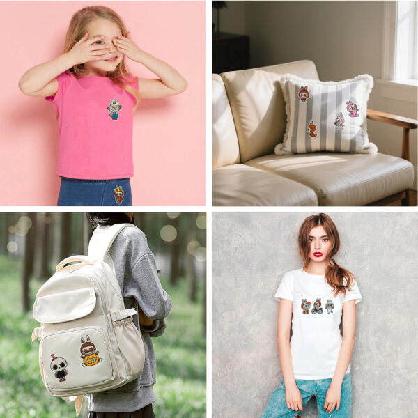 Wholesale Cartoon character embroidered fabric patches OLY Exclusive