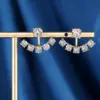 1 Pair Simple Style Shiny Anchor Plating Inlay 201 Stainless Steel Zircon 18K Gold Plated Ear Studs