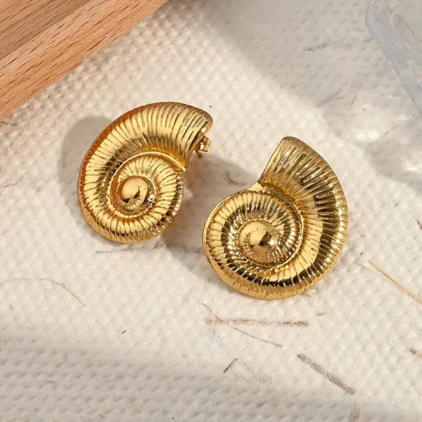 Electroplating Golden Plated Octopus Round Starfish 304 Stainless Steel Casual Simple Style Polishing Plating Earrings