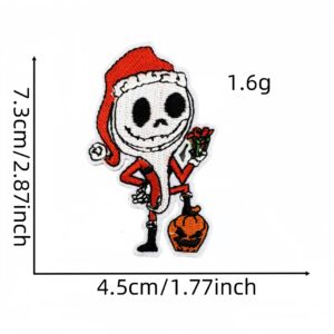 Colorful skull cloth sticker 9#