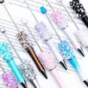Wholesale New Pearl Sugar Beaded Pen DIY Crystal Pearl Beaded Ballpoint Pen Gestars Hot Blind Box Cute Pen