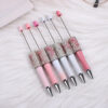 Wholesale Pink Butterfly Diamond Bead Pen