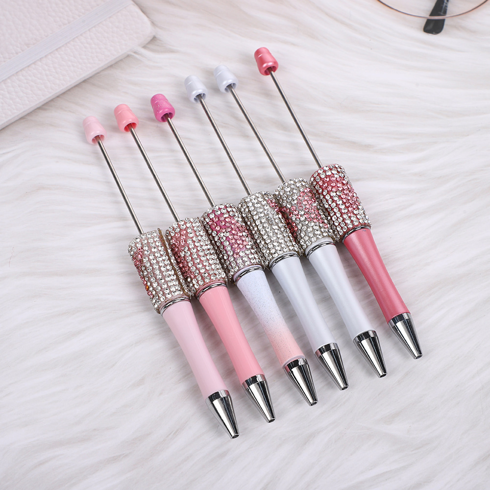 Wholesale Pink Butterfly Diamond Bead Pen