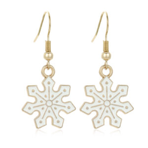 2. white snowflake earrings 2