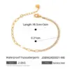 304 Stainless Steel Geometric PVD Coated Zircon Real Gold Plated Basic Modern Style Classic Style Waterproof Non Tarnish Inlay Bracelets