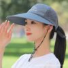 Wholesale Hat Women's Summer Thin Sunshade Cap Outdoor Riding Cap Men's Casual Breathable Sun Protection Fishing Sun Baseball Cap