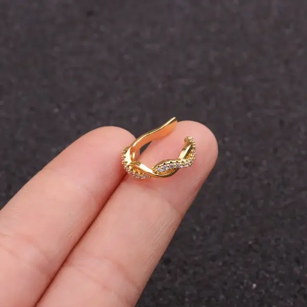 Wholesale Exaggerated U Shape Copper Earrings