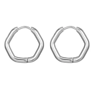 N Hexagonal Ear Clip Steel Color One