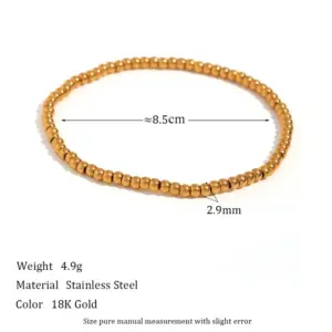 Gold / One Size / 2.9mm