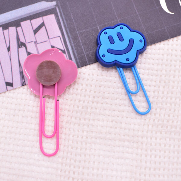 Wholesale Random 50pcs Summer Clouds and Stars Slippers Paper Clips Bookmarks