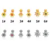 Wholesale 1 Piece Ear Cartilage Rings & Studs Simple Style Sun Flower 316L Stainless Steel Waterproof Non Tarnish Surgical Steel Zircon Ion Plating (IP) 18K Gold Plated