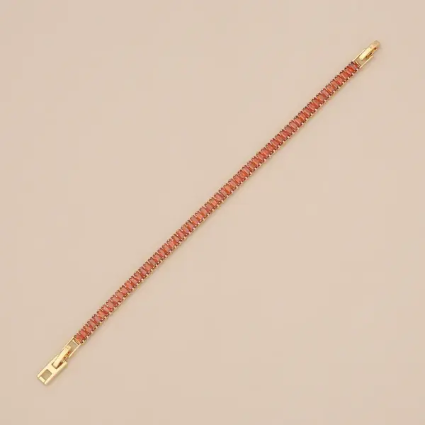 Wholesale Ion Plating (IP) Real Gold Plated Square 304 Stainless Steel Simple Style Classic Style Waterproof Non Tarnish 304 Stainless Steel Bracelets