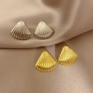 Wholesale 1 Pair Classic Style Solid Color Plating Titanium Steel Earrings