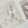 Wholesale Japanese and Korean Style Instagram Style Girl's Bowknot Mobile Phone Chain Handmade Bead Bag Trailer Keychain Camera Card Bag Pendant