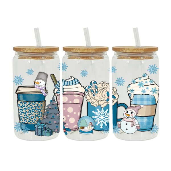 oly-a079b06a375b526c713dd96904eb4e46 Wholesale UV transfer stickers for colored letters on glass cups and crystal decals, available exclusively across borders for 16oz glass cups.