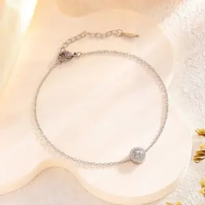 7877 Roman round Diamond / Silver