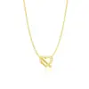 Wholesale Titanium Steel Basic Modern Style Classic Style Plating Inlay Heart Shape Zircon Pendant Necklace