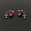 oly-a08d8a0e5fa74699ccba976bf5d0fc62 Wholesale Dark Cross Love Earrings Women's Light Luxury High-end Temperament Atmospheric Unique Exquisite Earrings 2024 New