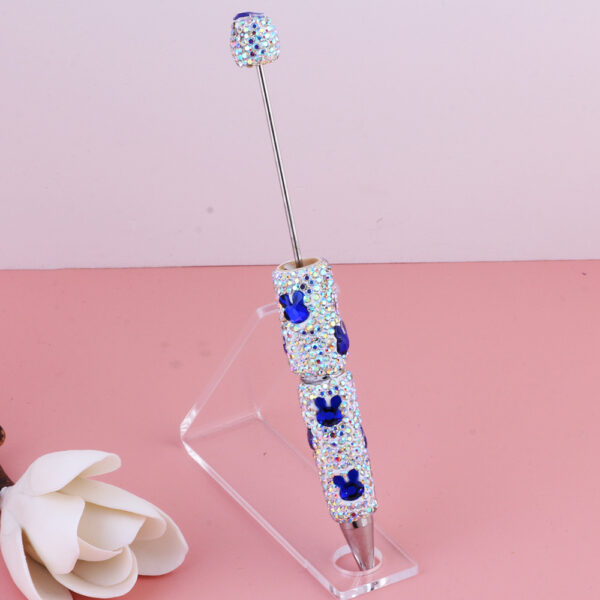 oly-a097ceb8d1a5a66544a6ab10f37dada9 Wholesale Live Selling Colorful Cute Rabbit Zircon ill Pen Ceramic Mud Full Diamond Beaded Pen DIY Beaded Aessories