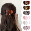 Wholesale Hairpin Duck Clip Glossy Leopard Print Hair Clips