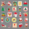 Wholesale 100 pcs/pack Christmas Graffiti Holiday Creative DIY Sticker Waterproof