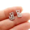 Wholesale PVD Coated 18K Gold Real Gold Plated Animal Notes 304 Stainless Steel Cute Simple Style Waterproof Non Tarnish Ear Studs