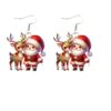 Wholesale Santa Claus and Reindeer Acrylic Earrings
