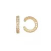 Wholesale Elegant C Shape Inlay Copper Zircon Earrings